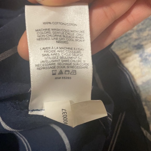 Navy blue ruffle flare dress - Picture 7 of 8